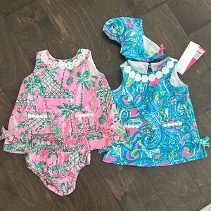 Bundle Lilly Pulitzer Multicolor Baby Dress Sets (2)